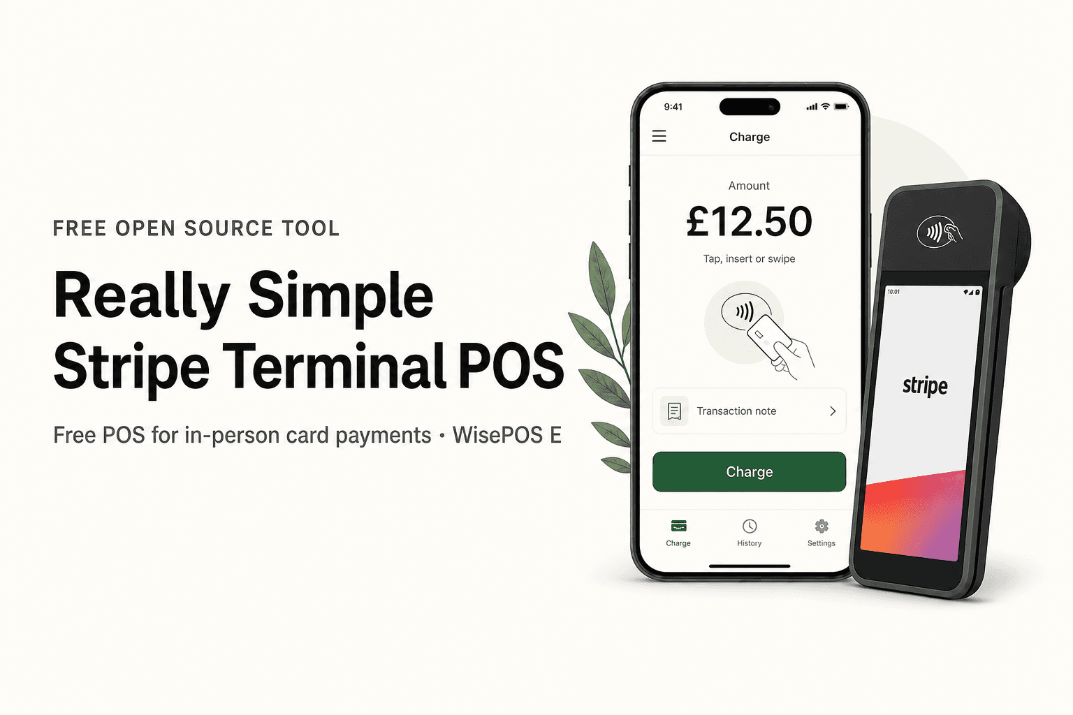 Really Simple Stripe Terminal POS preview